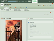 Tablet Screenshot of moreproject.deviantart.com