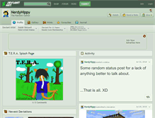 Tablet Screenshot of nerdyhippy.deviantart.com