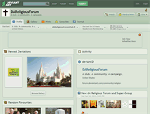 Tablet Screenshot of dareligiousforum.deviantart.com
