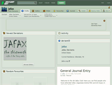 Tablet Screenshot of jafax.deviantart.com