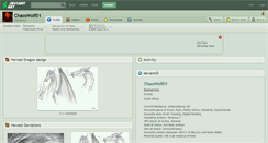Desktop Screenshot of chaoswolf01.deviantart.com