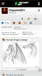 Mobile Screenshot of chaoswolf01.deviantart.com