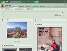 Tablet Screenshot of kimichan.deviantart.com