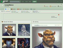 Tablet Screenshot of conejoblanco.deviantart.com