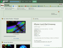 Tablet Screenshot of blcman.deviantart.com