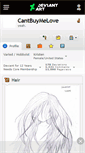 Mobile Screenshot of cantbuymelove.deviantart.com