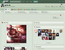 Tablet Screenshot of genki-de.deviantart.com