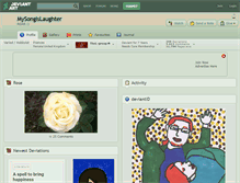 Tablet Screenshot of mysongislaughter.deviantart.com