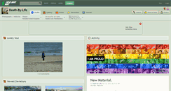 Desktop Screenshot of death-by-life.deviantart.com
