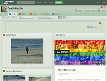 Tablet Screenshot of death-by-life.deviantart.com