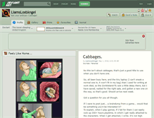 Tablet Screenshot of liamslostangel.deviantart.com
