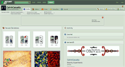 Desktop Screenshot of calvincasualty.deviantart.com