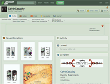 Tablet Screenshot of calvincasualty.deviantart.com