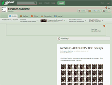 Tablet Screenshot of forsaken-starlette.deviantart.com