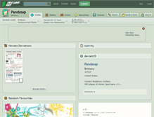 Tablet Screenshot of pandasap.deviantart.com