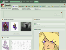 Tablet Screenshot of chaosdw.deviantart.com