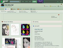 Tablet Screenshot of miss-fairy-tail.deviantart.com