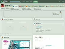 Tablet Screenshot of caramac1.deviantart.com