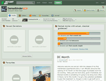 Tablet Screenshot of damselbinder.deviantart.com