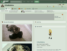Tablet Screenshot of erikarobbins.deviantart.com
