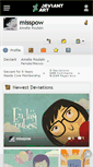 Mobile Screenshot of misspow.deviantart.com