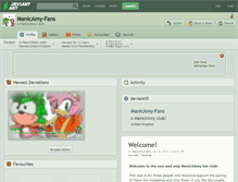 Tablet Screenshot of manicamy-fans.deviantart.com