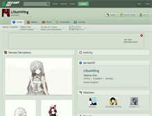 Tablet Screenshot of liliumwing.deviantart.com