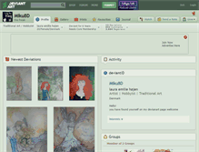 Tablet Screenshot of miku8d.deviantart.com