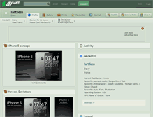 Tablet Screenshot of iartiless.deviantart.com