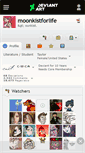 Mobile Screenshot of moonkistforlife.deviantart.com