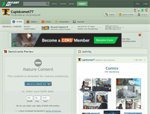 Tablet Screenshot of cupidcomet77.deviantart.com