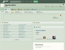 Tablet Screenshot of class-pet-gilbird.deviantart.com