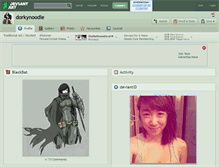 Tablet Screenshot of dorkynoodle.deviantart.com