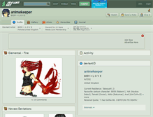 Tablet Screenshot of animekeeper.deviantart.com