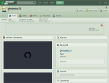 Tablet Screenshot of phobetor23.deviantart.com