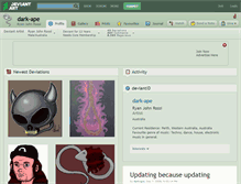 Tablet Screenshot of dark-ape.deviantart.com
