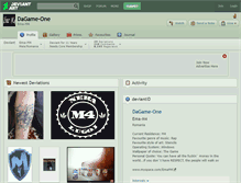 Tablet Screenshot of dagame-one.deviantart.com