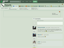 Tablet Screenshot of dhanyelle.deviantart.com