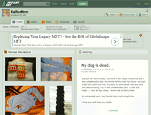 Tablet Screenshot of kairedfern.deviantart.com
