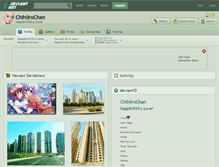 Tablet Screenshot of chihiirochan.deviantart.com