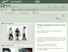 Tablet Screenshot of cola-san.deviantart.com