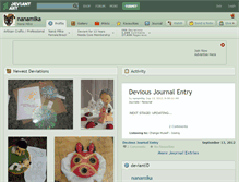 Tablet Screenshot of nanamika.deviantart.com