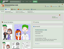 Tablet Screenshot of ferbxgretchen-club.deviantart.com