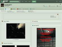 Tablet Screenshot of bassboy811.deviantart.com