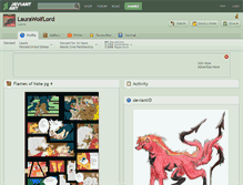Tablet Screenshot of laurawolflord.deviantart.com