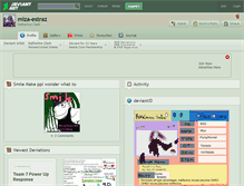 Tablet Screenshot of miza-estraz.deviantart.com