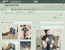 Tablet Screenshot of mystic-muse-jewelry.deviantart.com