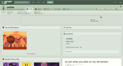 Desktop Screenshot of joeslob.deviantart.com