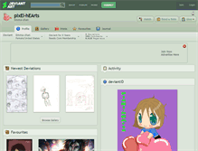 Tablet Screenshot of pixel-hearts.deviantart.com