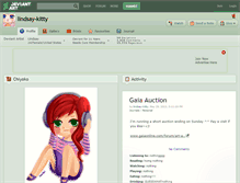 Tablet Screenshot of lindsay-kitty.deviantart.com